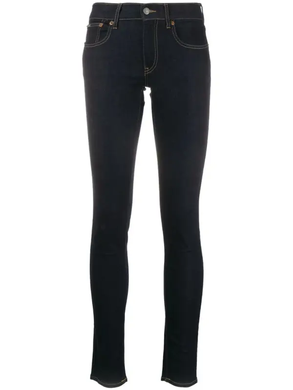 Polo Ralph Lauren Mid-rise Slim-fit Jeans In Blue $210