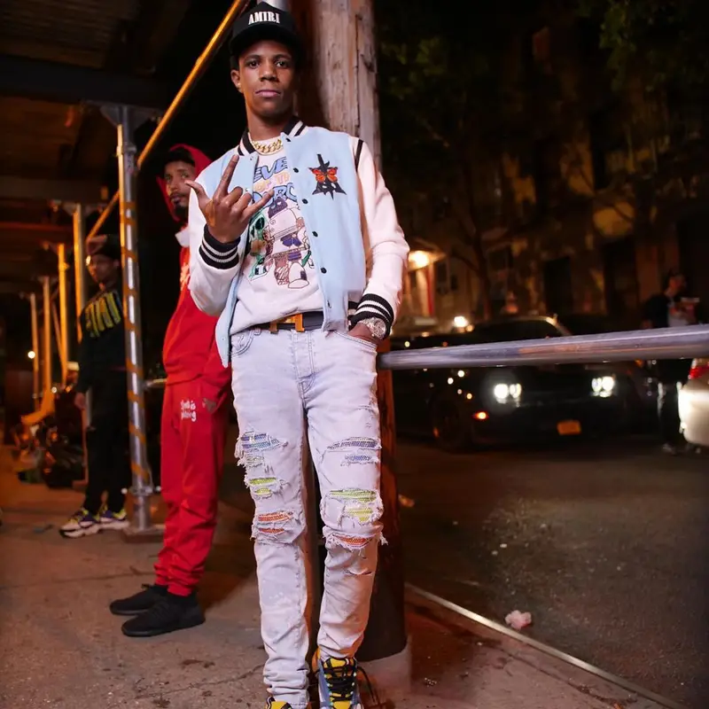 A Boogie Wit Da Hoodie outfit in Amiri, Dior, and Jjgrant, 2020