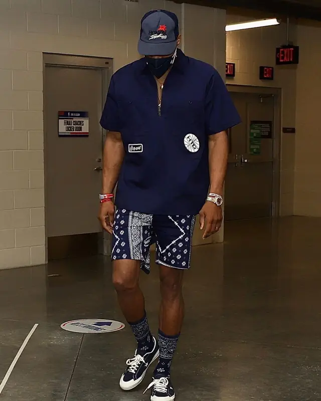 Russell Westbrook outfit in Honor The Gift and Converse, 2020