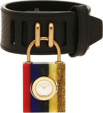 gucci padlock watch