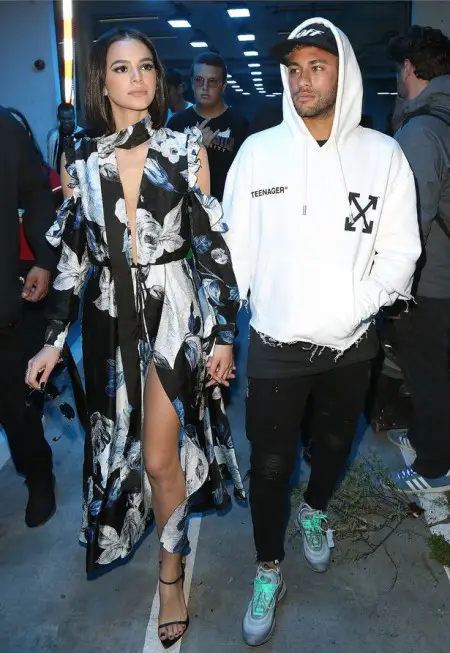 Neymar outfit in Amiri, Off-White, and Nike, 2020