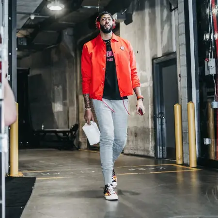 Anthony Davis outfit in Givenchy, John Elliott, and Converse, 2020