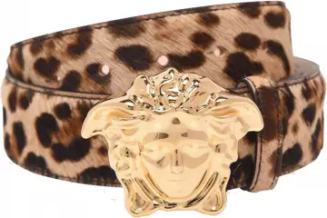 cheetah print versace belt