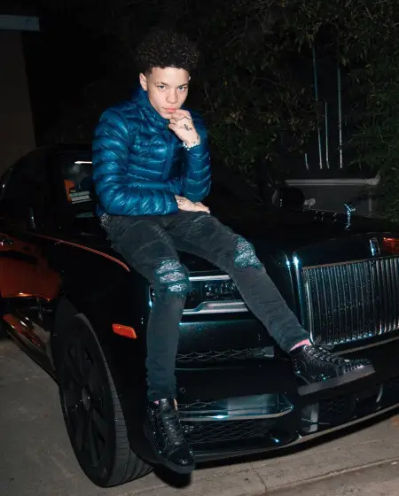 Lil Mosey outfit in The North Face, Amiri, and B.B. Simon, 2020