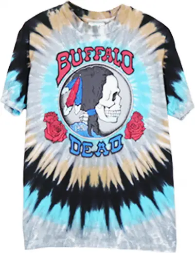 Rare!! Grateful Dead T Shirt Vintage 1990 Buffalo T Shirt 100