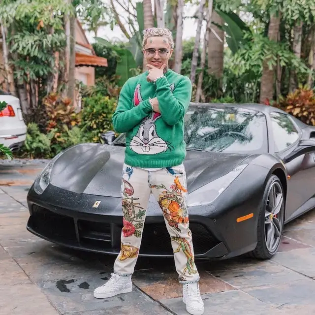 Lil Pump outfit in Gucci and Christian Louboutin, 2020