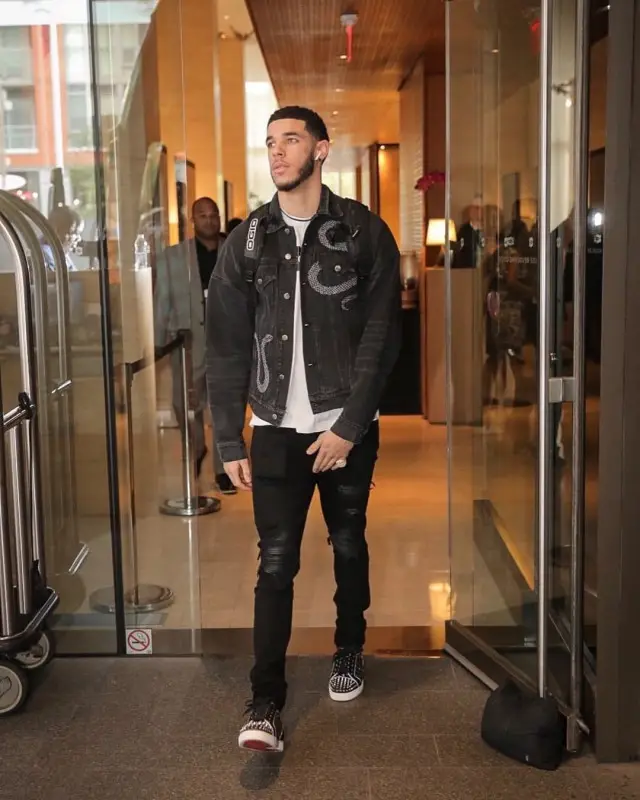 Lonzo Ball outfit in Amiri and Christian Louboutin, 2020