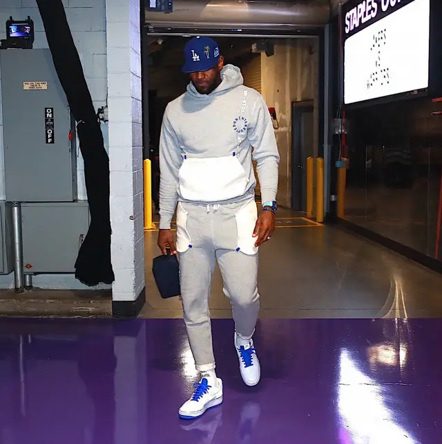 LeBron James outfit in Uninterrupted, Just Don, and New Era, 2020