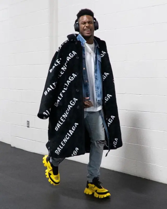 JuJu outfit in Balenciaga, Burberry, and Fear of God, 2020