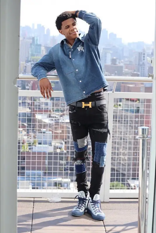 A Boogie Wit Da Hoodie outfit in Dior, Amiri, and Hermes, 2020