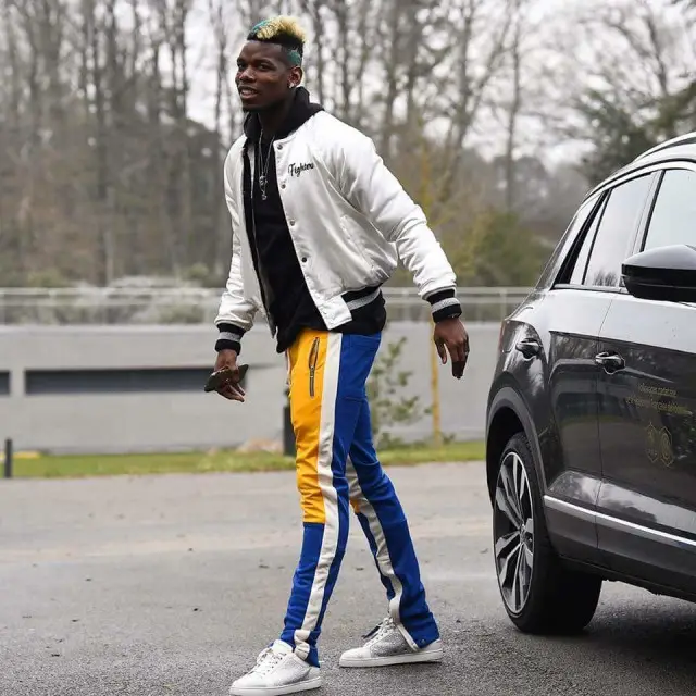 Paul Pogba outfit in Amiri, Fear of God, and Complexcon, 2020