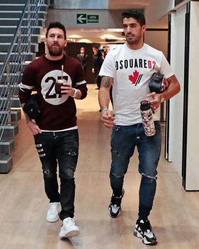 Lionel Messi outfit in Dolce & Gabbana, Dsquared2, and Prada, 2020
