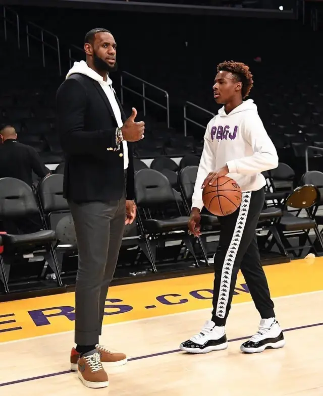 Bronny James outfit in PrettyBoy&Co, Kappa, and Jelly Fam, 2020