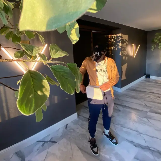 Memphis Depay outfit in Stefano Ricci, Diplomacy, and Under Armour, 2020