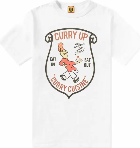 Human Made Curry Up Scroll T-Shirt | WHAT'S ON THE STAR?