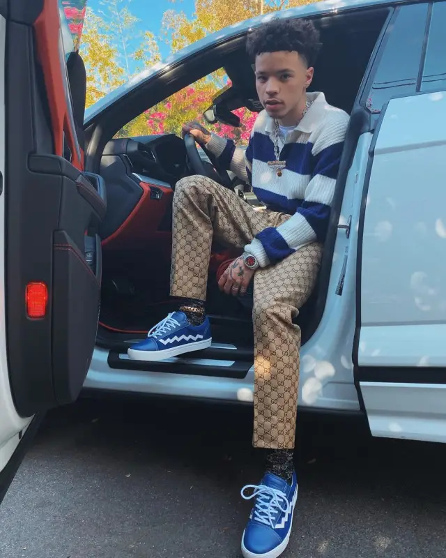 Lil Mosey outfit in Gucci and Tafari, 2020