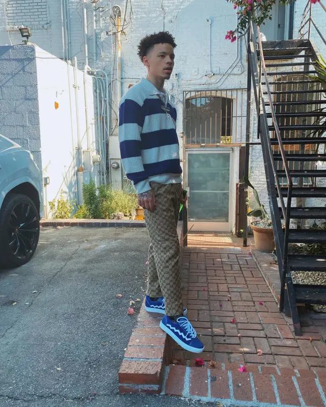 Lil Mosey outfit in Gucci and Tafari, 2020