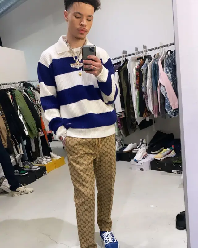 Lil Mosey outfit in Gucci and Tafari, 2020