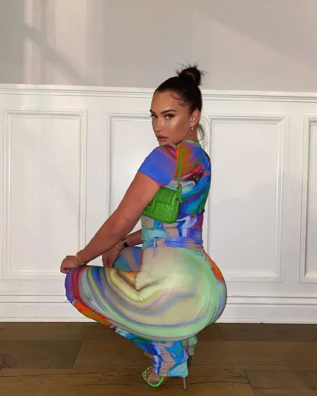 Anastasia Karanikolaou outfit in Fenty and Fendi, 2020