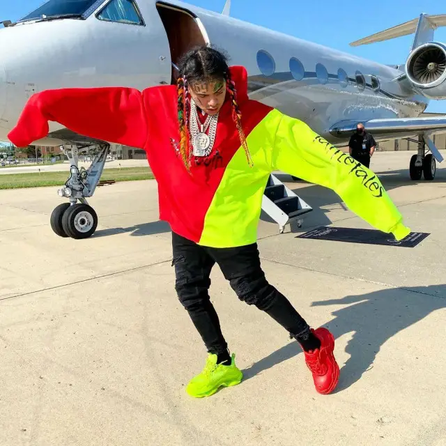 6ix9ine outfit in 6ix9ine Merch, Ksubi, and Balenciaga, 2020