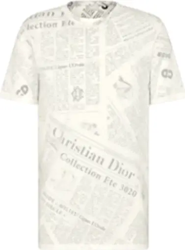 dior newspaper t shirt