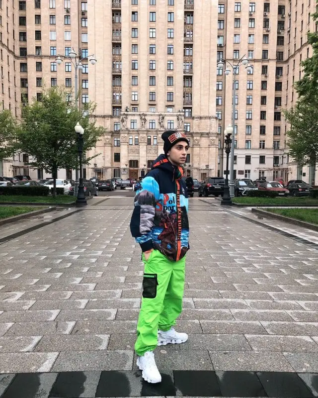 Yanix outfit in Polo Ralph Lauren, Supreme, and Dsquared2, 2020