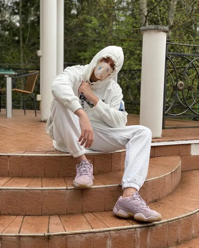 Markul outfit in Adidas and Alexander Wang, 2020