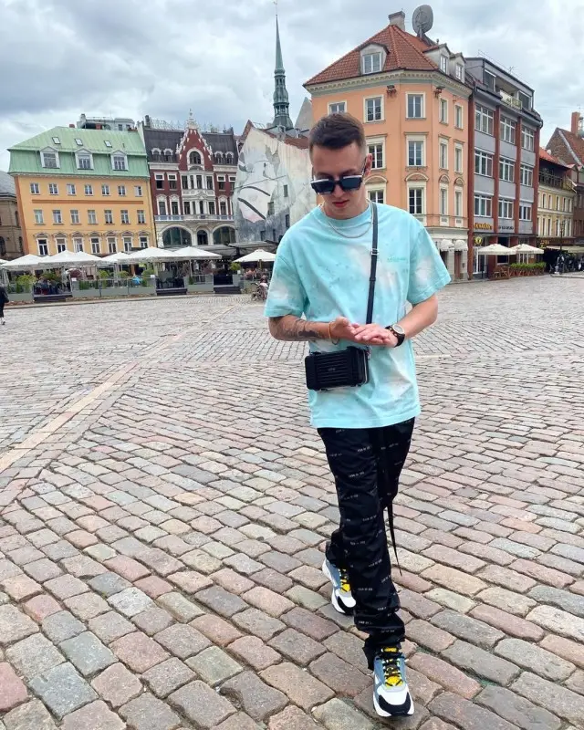 Markul outfit in A-Cold-Wall*, Dior, and Louis Vuitton, 2020