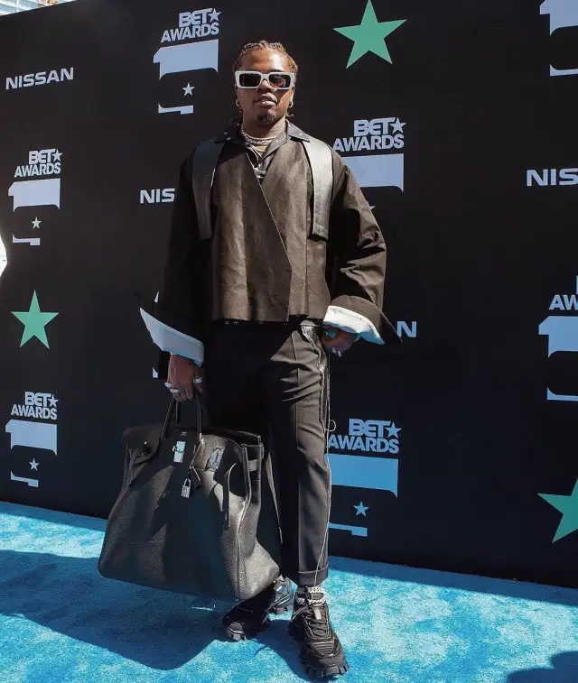 Gunna outfit in Rick Owens, Hermes, and Gucci, 2020