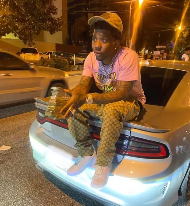 YFN Lucci outfit in Gucci and Nike, 2020