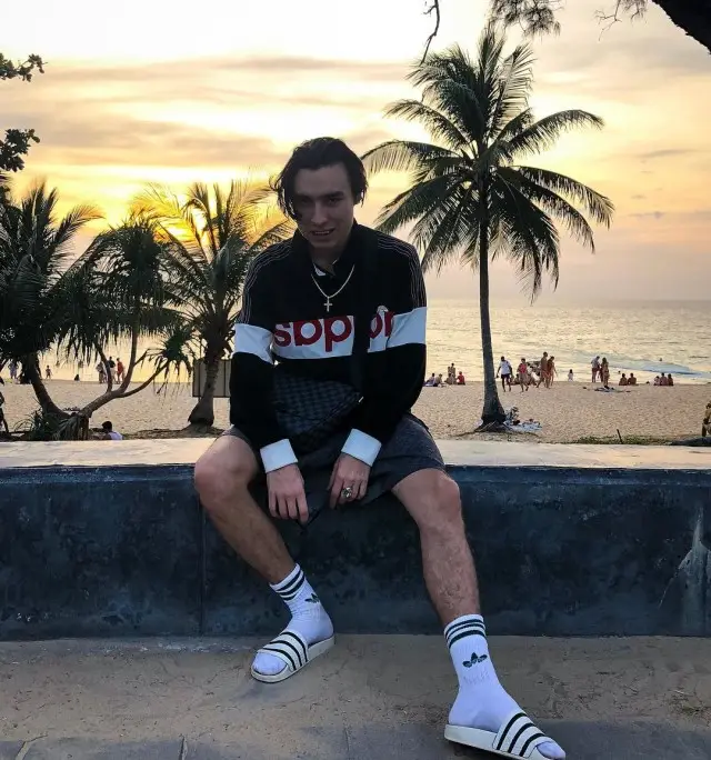Flesh outfit in Adidas, Dolce & Gabbana, and Alexander Wang, 2019