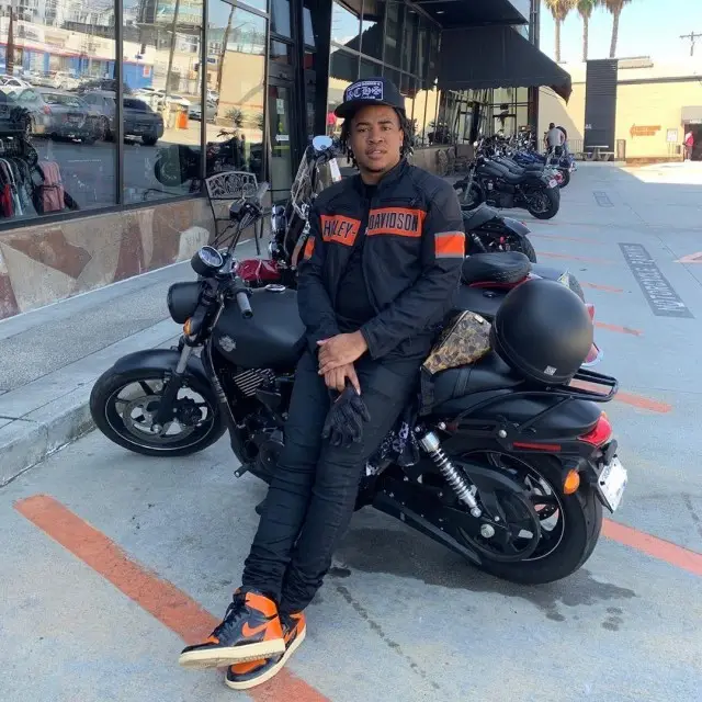 Turbo outfit in Harley-Davidson, MCM, and Chrome Hearts, 2020