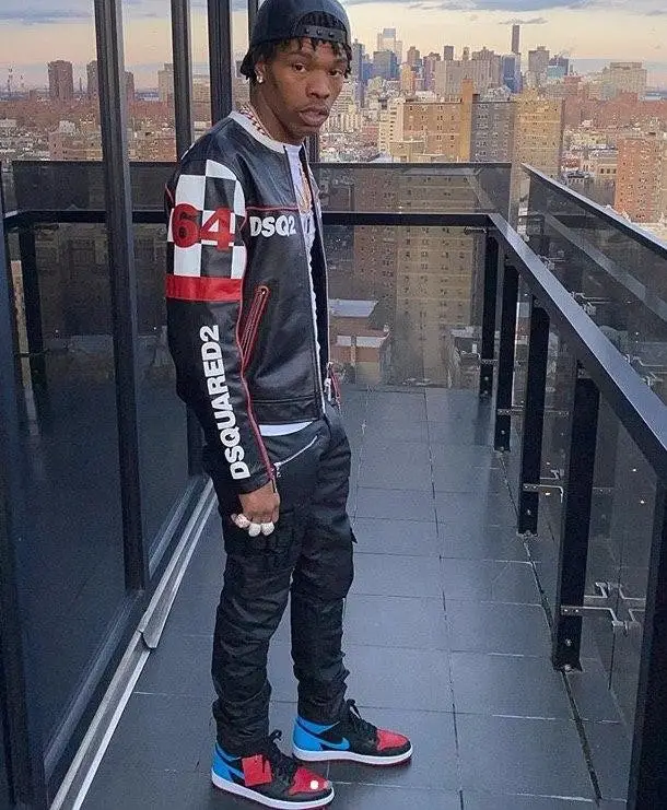 Lil Baby outfit in Dsquared2, Akings, and Nike, 2020