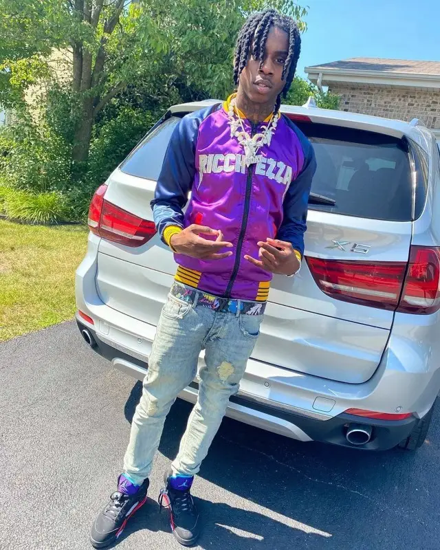 Polo G outfit in Ricchezza Forever, 2020