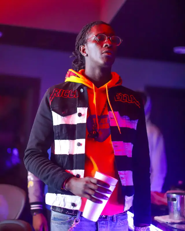 Young Thug outfit in Ricchezza Forever, 2018