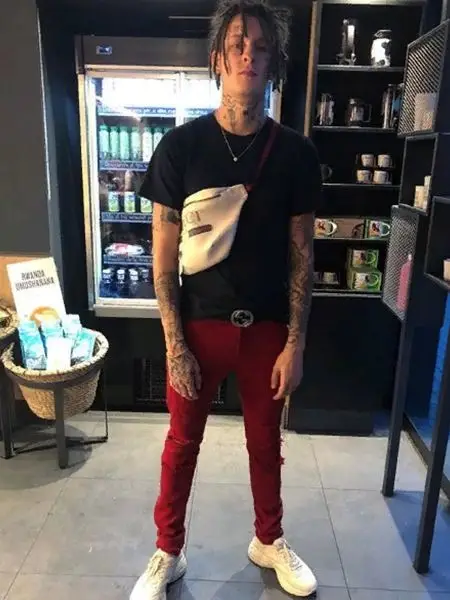 Kizaru outfit in Balmain and Gucci, 2018