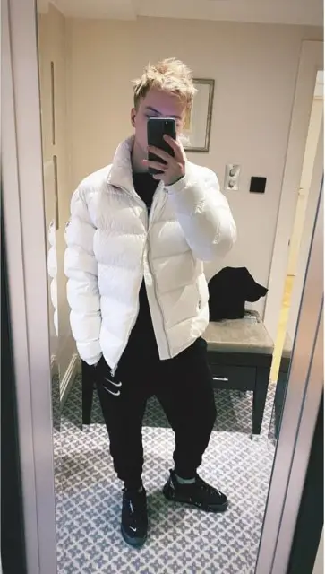 Pharaoh outfit in Moncler, Nike, and Alyx, 2020