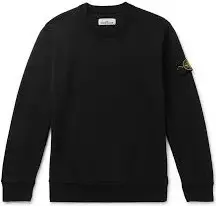 Stone Island Black Cotton Sweatshirt $260