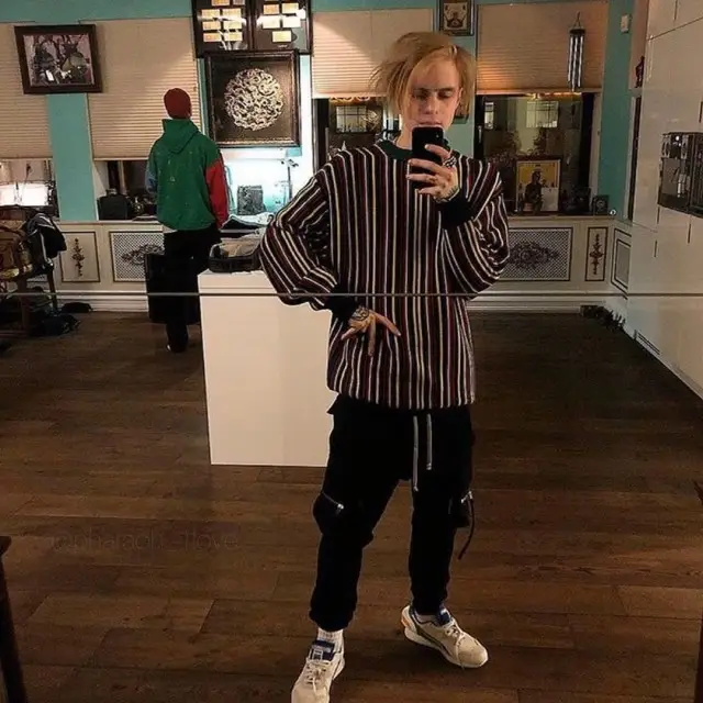 Pharaoh outfit in Balenciaga, Rick Owens, and Puma, 2019