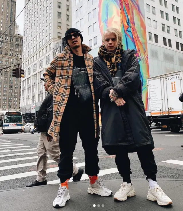 Pharaoh outfit in Balenciaga, Bape, and 1017 Alyx 9SM, 2019