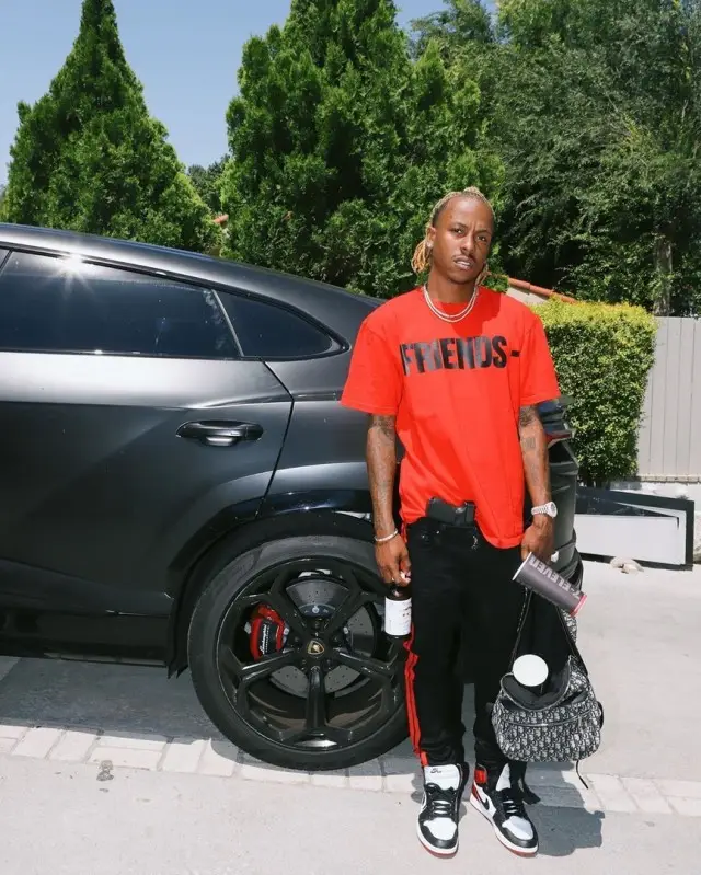 Rich The Kid outfit in Vlone, Amiri, and Dior, 2020