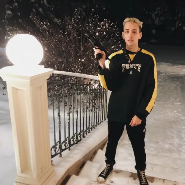 LIL KRYSTALLL outfit in Adidas, Puma, and Fenty, 2019