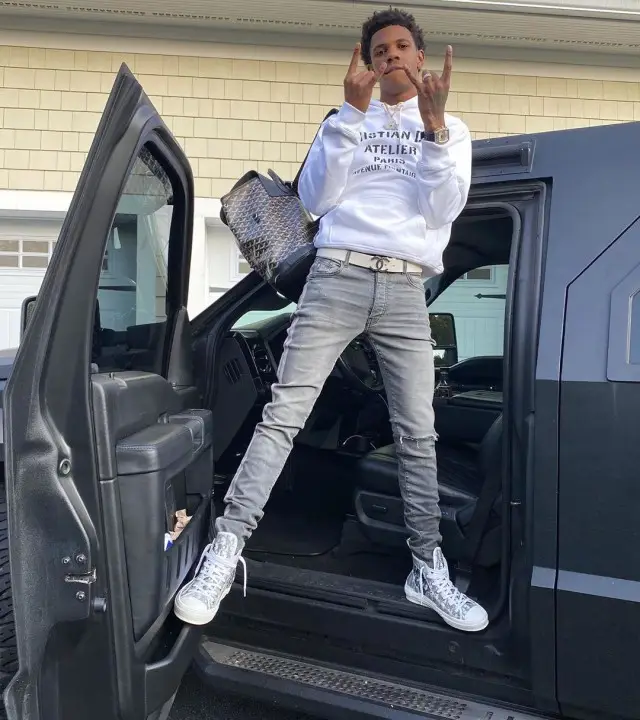 A Boogie Wit Da Hoodie outfit in Dior, Chanel, and Goyard, 2020