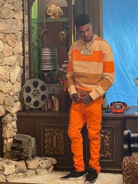 Blueface outfit in Akings, 2020