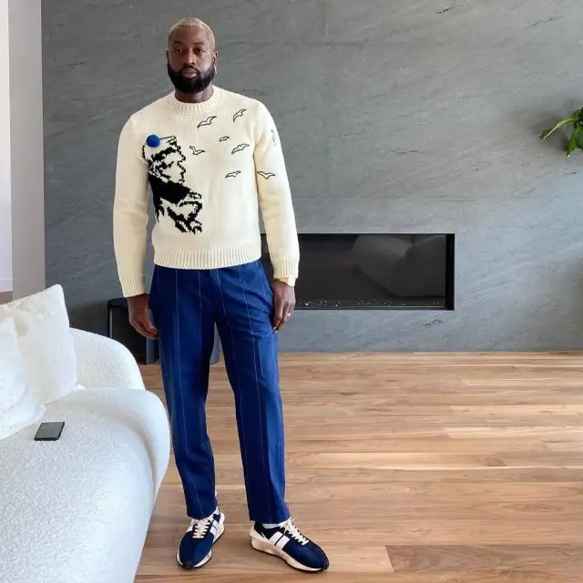 Dwyane Wade outfit in Lanvin, 2020