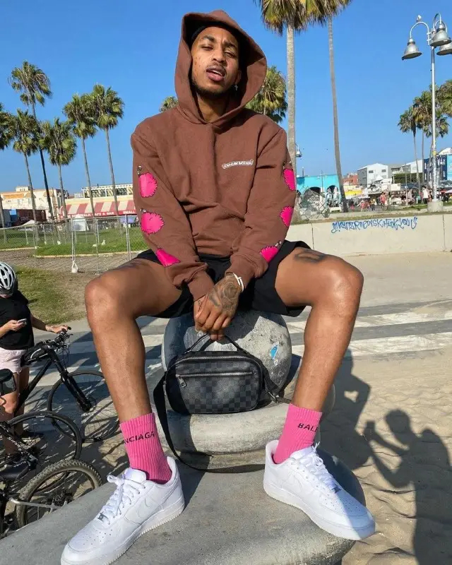 DDG outfit in Chrome Hearts, Louis Vuitton, and Matty Boy, 2020