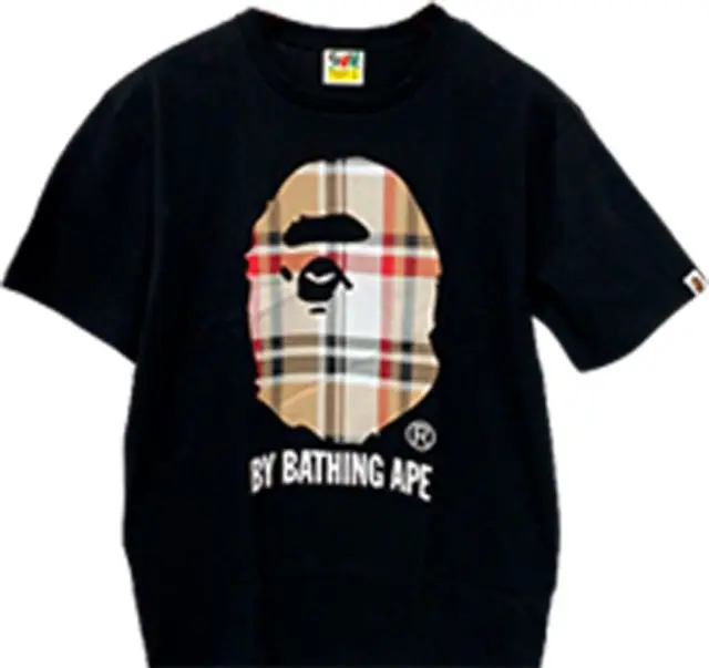 bape checkered tee