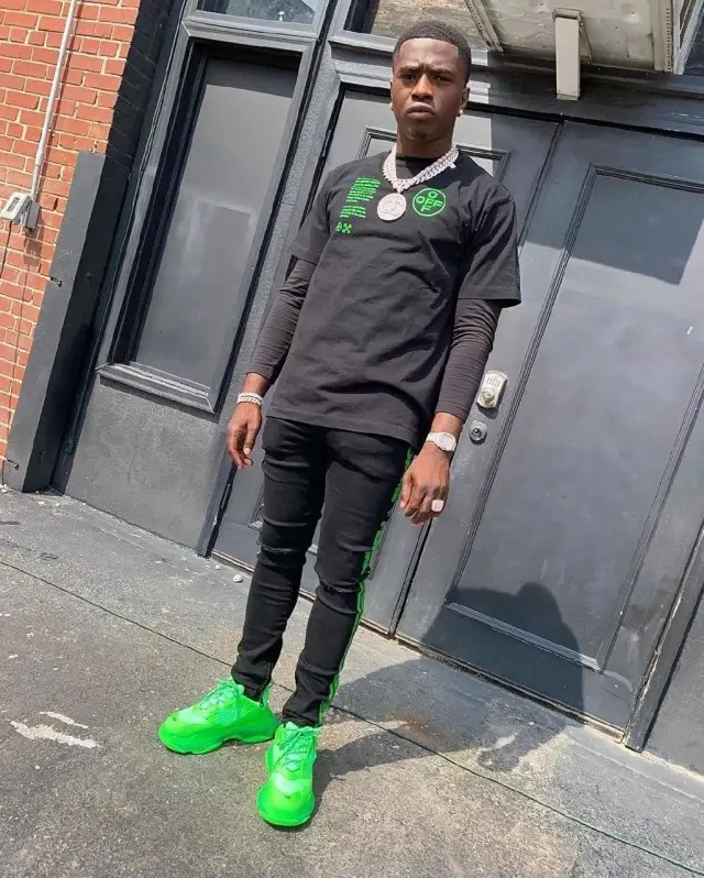 Bankroll Freddie outfit in Off-White, Homme + Femme, and Balenciaga, 2020