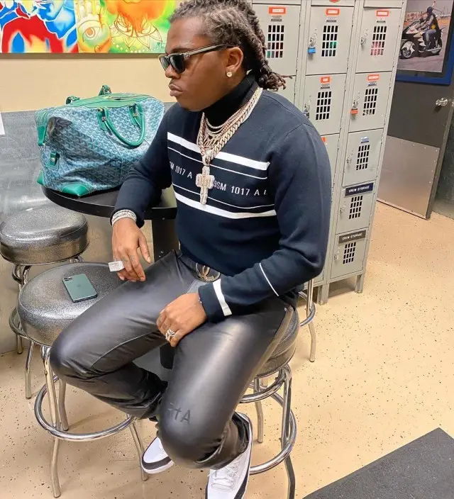 Gunna outfit in Alyx, Chanel, and Chrome Hearts, 2020