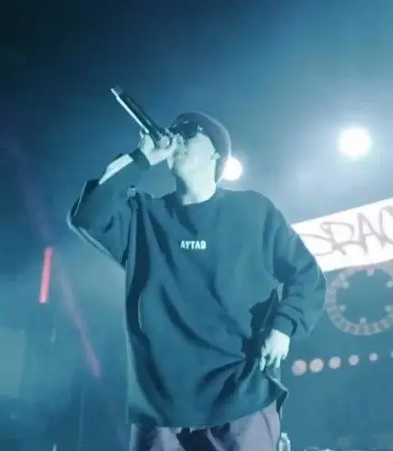 Big Baby Tape outfit in Outlaw Moscow and Puma, 2019